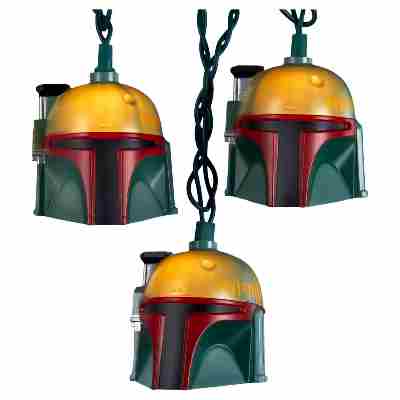Star Wars Boba FeStar Wars Boba Fett Helmet Light Settt Helmet Light Set
