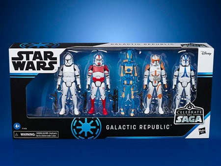 HASBRO Star Wars Celebrate the Saga Galactic Republic Pack of 5 PRE VEN