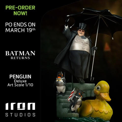 IRON STUDIOS Penguin Deluxe Art Scale 1/10 - Batman Returns PRE VENTA