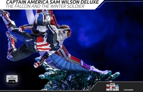 IRON STUDIOS Captain America Sam Wilson Deluxe - The Falcon and the Winter Soldier - BDS Art Scale 1/10