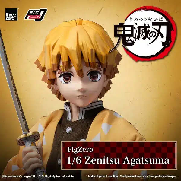 Figura de colección Zenitsu Agatsuma de THREEZERO